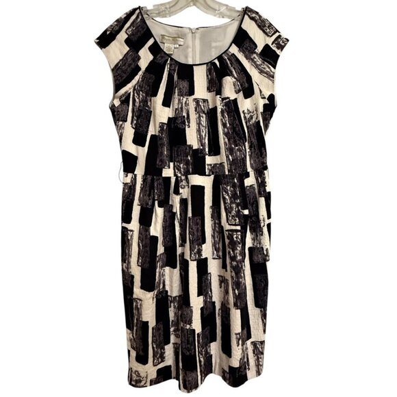 Morgan McFeeters Knee Length Dress SZ 12 Tie Belt not Included Office Chic - Picture 3 of 7